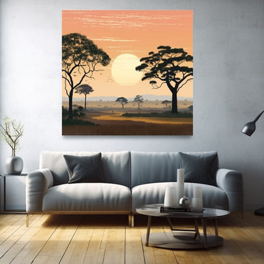 Savanna Sunset Painting